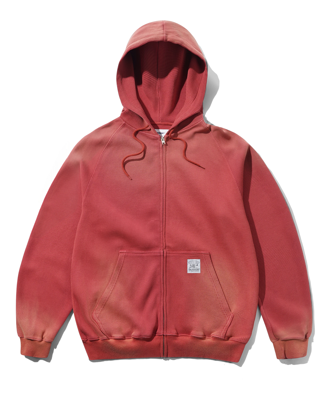 butter-goods-faded-waffle-zip-thru-hood-washed-red-1